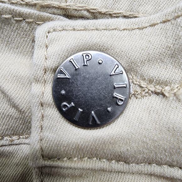 V.I.P Jeans Womens 15/16 Tan Mid Rise Cargo Jogger Utility Grunge Stretch Casual - Picture 10 of 11